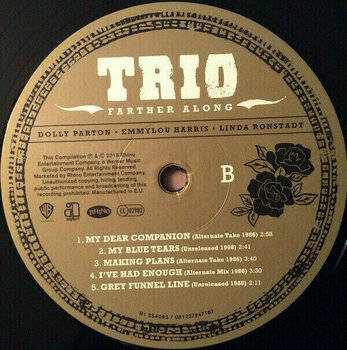 Vinyl Record Harris, Ronstadt, Parton - Trio: Farther Along (2 LP) - 4