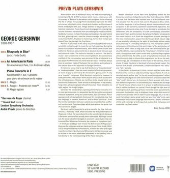 Vinyl Record Andre Previn - Gershwin: Rhapsody In Blue, An American In Paris, Concerto (2 LP) - 2