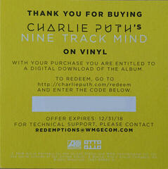 Δίσκος LP Charlie Puth - Nine Track Mind (LP) - 6