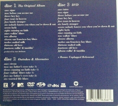 Glazbene CD Eric Clapton - Unplugged (2 CD + DVD) - 5