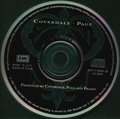 Glasbene CD Coverdale Page - Coverdale Page (CD) - 2