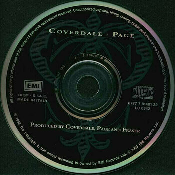 Hudební CD Coverdale Page - Coverdale Page (CD) - 3