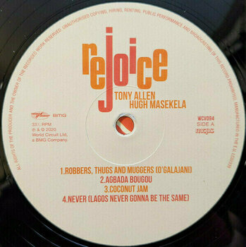 Vinyl Record Tony Allen & Hugh Masekela - Rejoice (LP) - 5