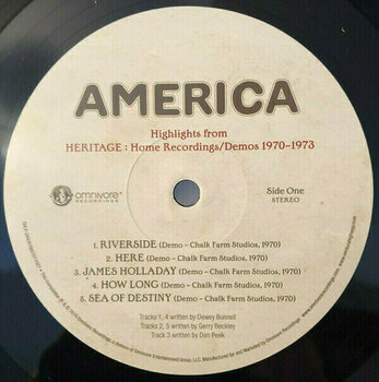 Disque vinyle America - Highlights From Heritage: Home Recordings/Demos 1970-1973 (LP) - 4