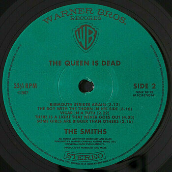 Disque vinyle The Smiths - The Queen Is Dead (5 LP) - 10