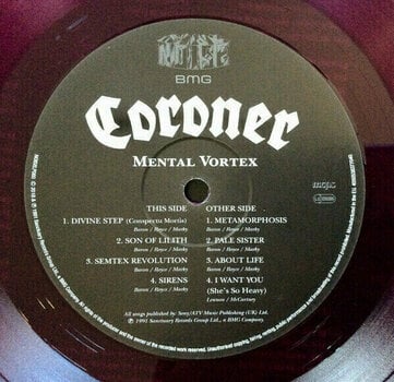 Disco de vinil Coroner - Mental Vortex (2018 Remastered) (LP) - 2