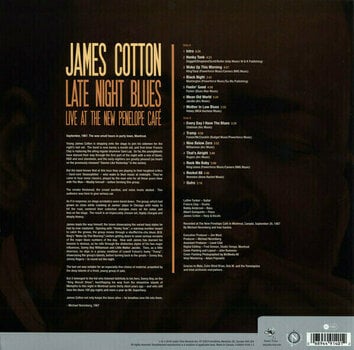 Vinyl Record James Cotton - RSD - Late Night Blues (Live At The New Penelope Cafe) (LP) - 2
