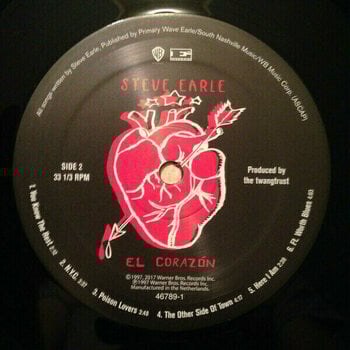 Disque vinyle Steve Earle - RSD - El Corazón (LP) - 7