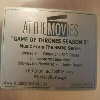 Грамофонна плоча Game Of Thrones - Season 5 (Music From The HBO Series) (Ramin Djawadi) (2 LP) - 3