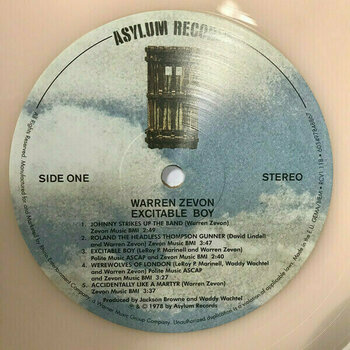 Vinyl Record Warren Zevon - Excitable Boy (LP) - 3