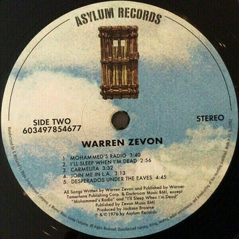 Vinyl Record Warren Zevon - Warren Zevon (LP) - 3