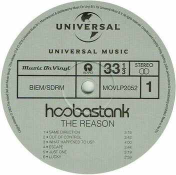 Vinyl Record Hoobastank - Reason (LP) - 3