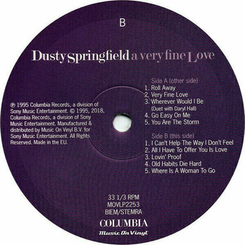 Disco de vinil Dusty Springfield - A Very Fine Love (LP) - 4