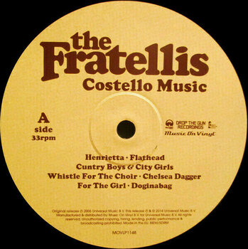 LP platňa Fratellis - Costello Music (LP) - 3