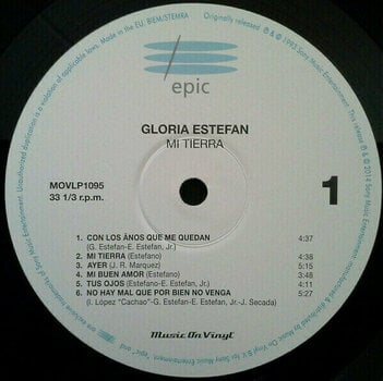 Vinyl Record Gloria Estefan - Mi Tierra (LP) - 3
