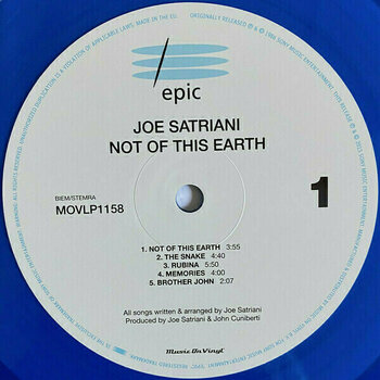 Hanglemez Joe Satriani - Not of This Earth (LP) - 3