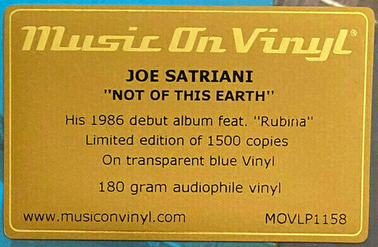 Disc de vinil Joe Satriani - Not of This Earth (LP) - 5