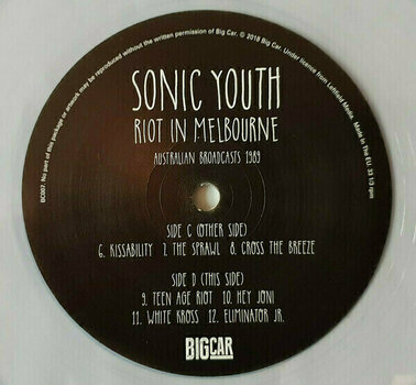 Vinyl Record Sonic Youth - Riot In Melbourne (2 LP) - 9