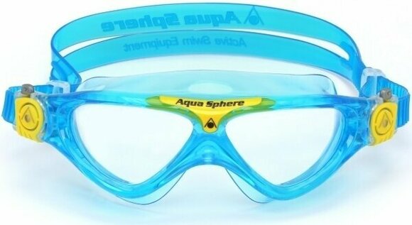 Swimming Goggles Aqua Sphere Swimming Goggles Vista Junior Clear Lens Aqua/Yellow Junior - 2