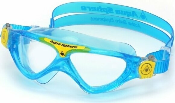 Swimming Goggles Aqua Sphere Swimming Goggles Vista Junior Clear Lens Aqua/Yellow Junior - 3