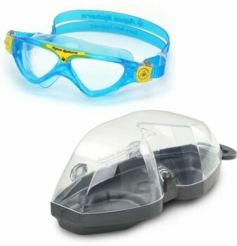 Swimming Goggles Aqua Sphere Swimming Goggles Vista Junior Clear Lens Aqua/Yellow Junior - 6