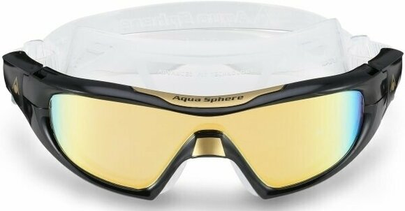 Swimming Goggles Aqua Sphere Swimming Goggles Vista Pro Mirrored Lens Gold/Black UNI - 3