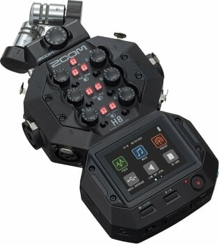Hordozható felvevő Zoom H8 Fekete - 2