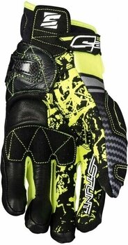 Motorcycle Gloves Five Stunt Evo Replica Fiber Fluo Yellow L Motorcycle Gloves - 2