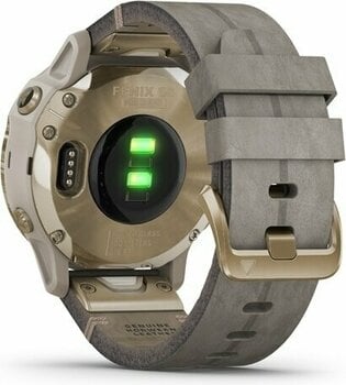 Smartwatches Garmin fénix 6S Pro Solar Light Gold/Shale Suede - 6