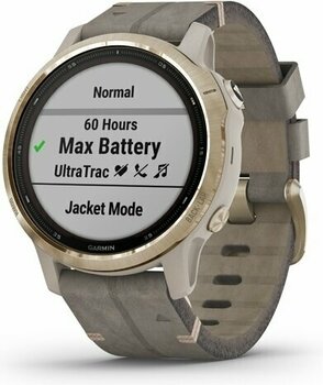 Smartwatches Garmin fénix 6S Pro Solar Light Gold/Shale Suede - 13