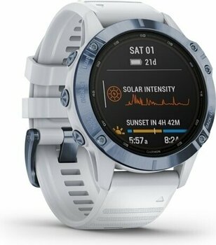 Смарт часовници Garmin fenix 6 Pro Solar Mineral Blue/Whitestone - 2