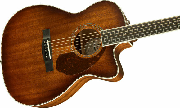 Akustická kytara Jumbo Fender PM-3CE Triple-O MAH ACB OV Aged Cognac Burst - 4