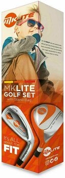Голф комплект за голф MKids Golf MK Lite Half Set Left Hand Orange 49in - 125cm - 12