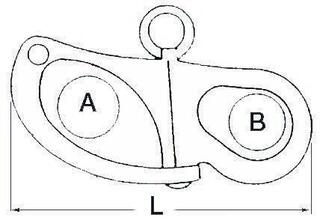 Bootsluiting Osculati Snap Shackle for Spinnaker Stainless Steel - 1