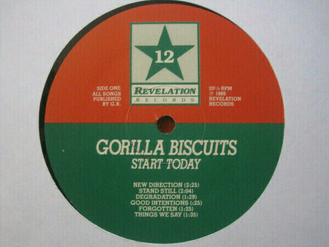 Vinylskiva Gorilla Biscuits - Start Today (LP) - 2