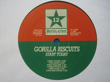 Vinyl Record Gorilla Biscuits - Start Today (LP) - 3