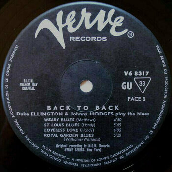 Vinyl Record Duke Ellington - Back To Back (Duke Ellington & Johnny Hodges) (2 LP) - 4