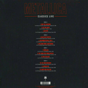 Vinylskiva Metallica - Classics Live (Limited Edition) (2 LP) - 2