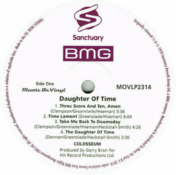 Vinylskiva Colosseum - Daughter of Time (Gatefold Sleeve) (LP) - 5