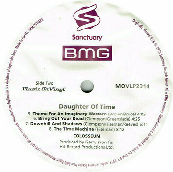 Vinyl Record Colosseum - Daughter of Time (Gatefold Sleeve) (LP) - 6