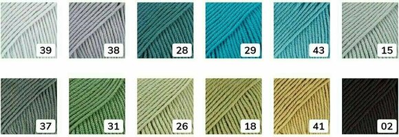 Fire de tricotat Drops Merino Extra Fine 15 Light Greyish Green - 6