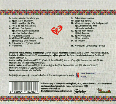 Hudební CD Šarišanci - So Srdcom (CD) - 8