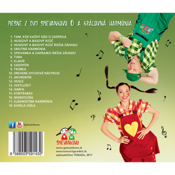 Muziek CD Spievankovo - Piesne Z DVD Spievankovo 6 a Kráľovná Harmónia (M. Podhradská, R. Čanaky) (CD) - 2