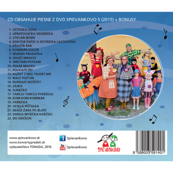 Spievankovo - Piesne z DVD Spievankovo 5 + Bonusy (M. Podhradská, R. Čanaky) (CD)