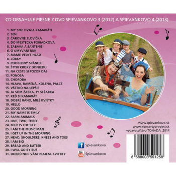 Zenei CD Spievankovo - Piesne z DVD Spievankovo 3 a 4 (M. Podhradská, R. Čanaky) (CD) - 2