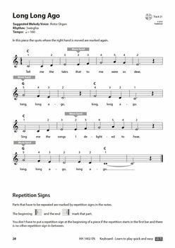 Music sheet for pianos Cascha Keyboard Learn To Play Quick And Easy Music Book - 8