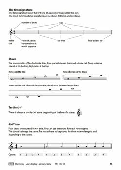 Partituri pentru instrumente de suflat Cascha Harmonica Learn To Play Quick And Easy Partituri - 6
