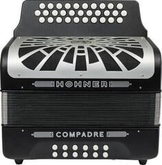 Diatonic Accordion Hohner Compadre GCF Diatonic Accordion Black - 1
