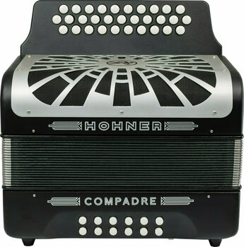 Diatonische accordeon Hohner Compadre GCF Zwart Diatonische accordeon - 2