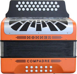 Diatonic Accordion Hohner Compadre GCF Diatonic Accordion Orange - 2
